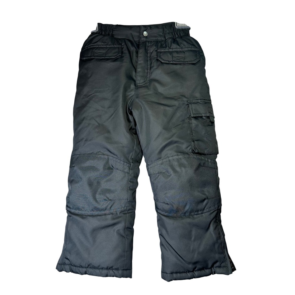 iXtreme Outfitters Kids Snow Pants Insulated Cargo Winter Ski Trousers 4 Black